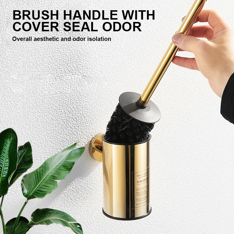 Toilet Brush Holder Wall Mount Household WC Cleaning Tools Stainless Steel Bathroom Accessories FR06 toilet brush holder