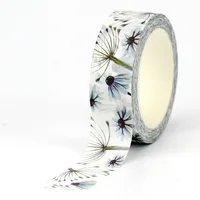 NEW 1PC 10M Decorative Beautiful Dandelion Washi Tape Scrapbooking Journal Adhesive Masking Tape Kawaii Stationery 1