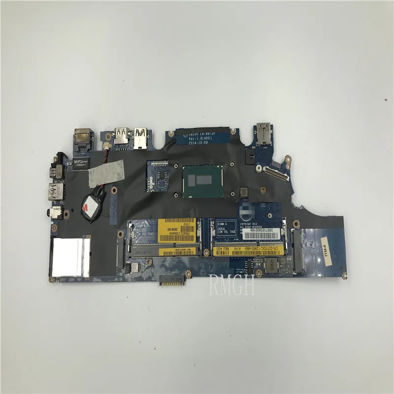 

Original genuine for dell Latitude E7250 LA-A972P CN-02YX3C 2YX3C 02YX3C laptop motherboard with I5-5200U cpu 100% tested work