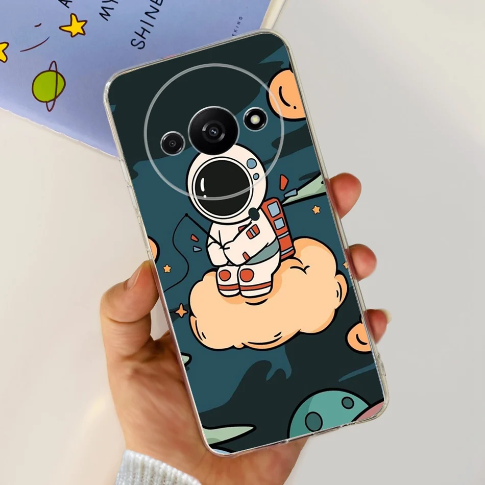 Elegant Printing Soft Silicone Clear TPU Slim Phone Case
