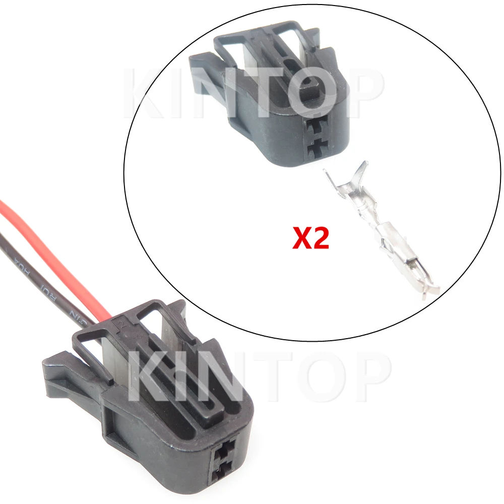 

1 Set 2 Pins 535972721 Automobile Starter Plastic Housing Unsealed Socket For VW Car Wire Cable Connector With Wires Auto Parts