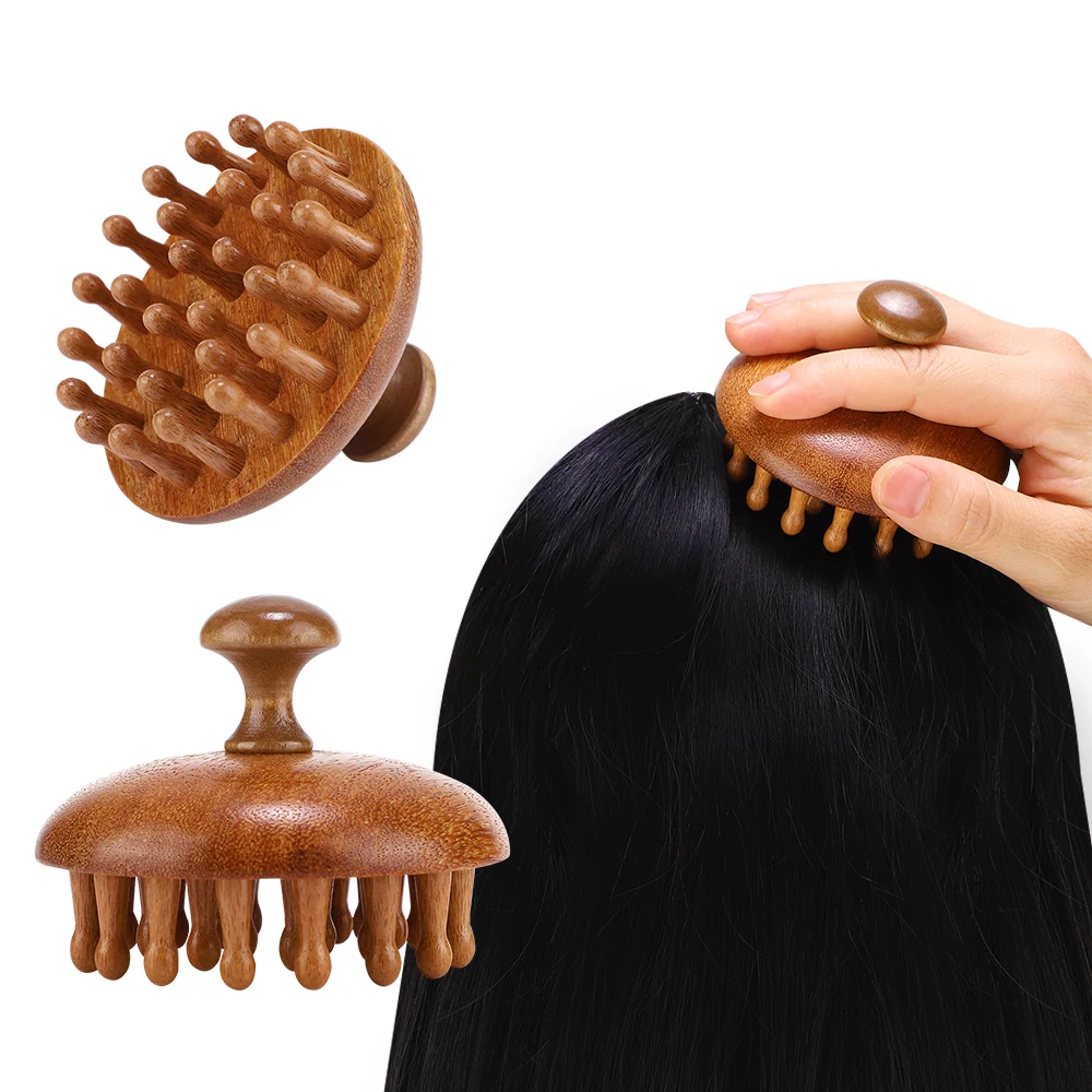 Sandalwood Massage Comb for Hair Care and Full Body Relaxation