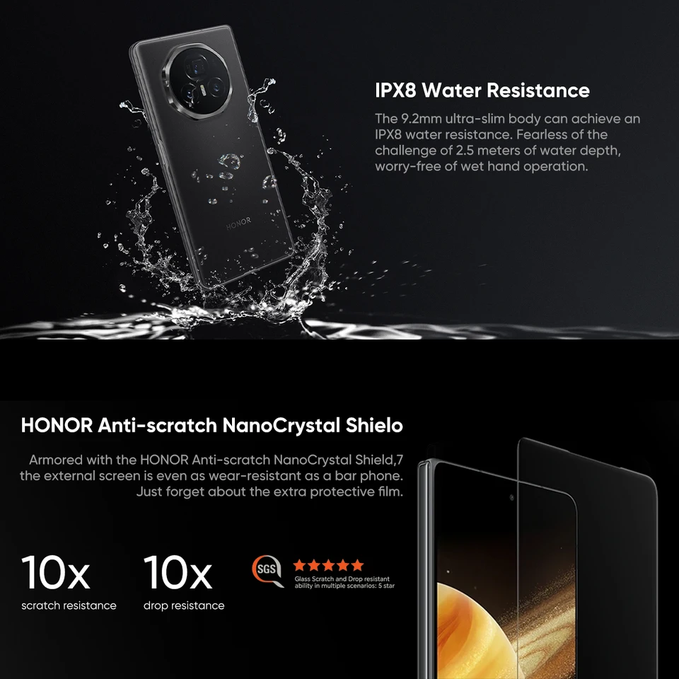 HONOR Magic V3 グローバルバージョン 5G スマートフォン 120Hz