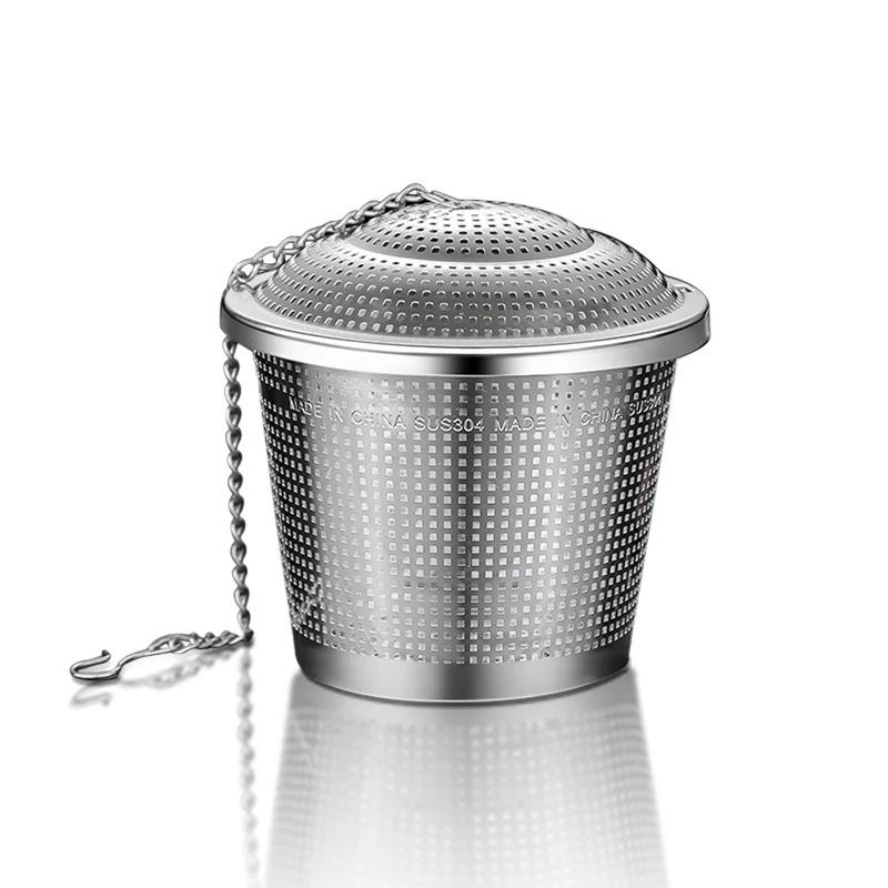 LFGB Certificate 304 Stainless Steel Stewing Spice Ball Anise Nutmeg Cinnamon Tea Fitler Flavor Filtering Can for Soup Cooking