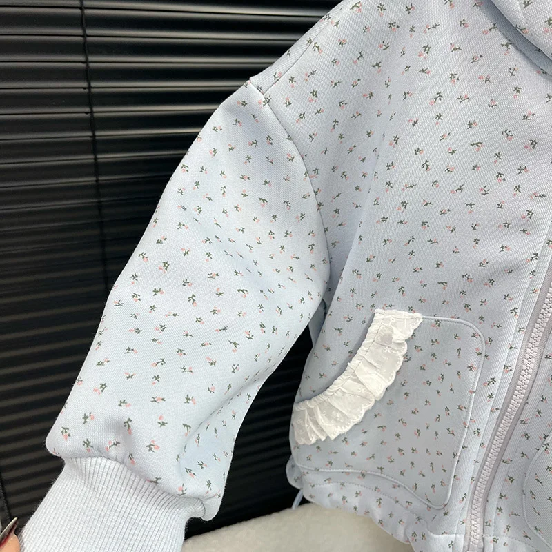 Girls Fashion Casual Sets Children Spring Autumn Sports Suits Kids Long-sleeved Jackets+Pants 2Pcs Outfits New Hooded Clothing - 4