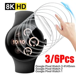 Premium TPU Film Screen Protector for Google Pixel Watch - Durable and Clear Coverage (6pcs)