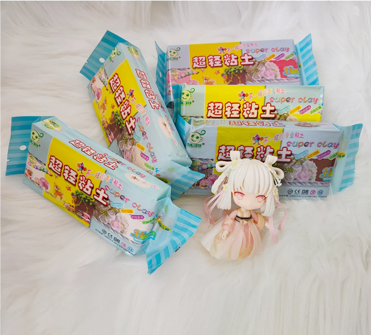 Air Dry Clay 105g per pack Figurine Doll body Dress making