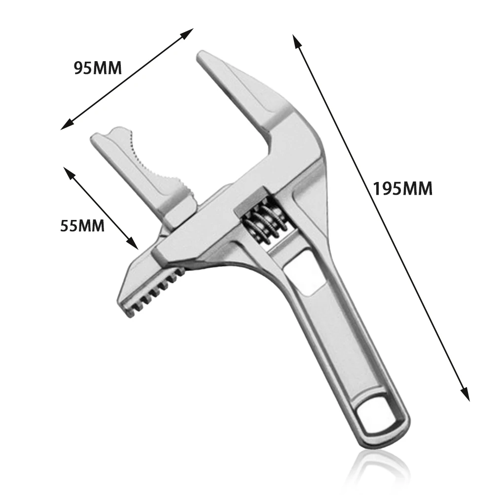 Bathroom Plumbing Wrench Short Handle Repairing Large Opening Spanner Basin Sink Multifunctional Faucet Pipe Tubing Hand Tool