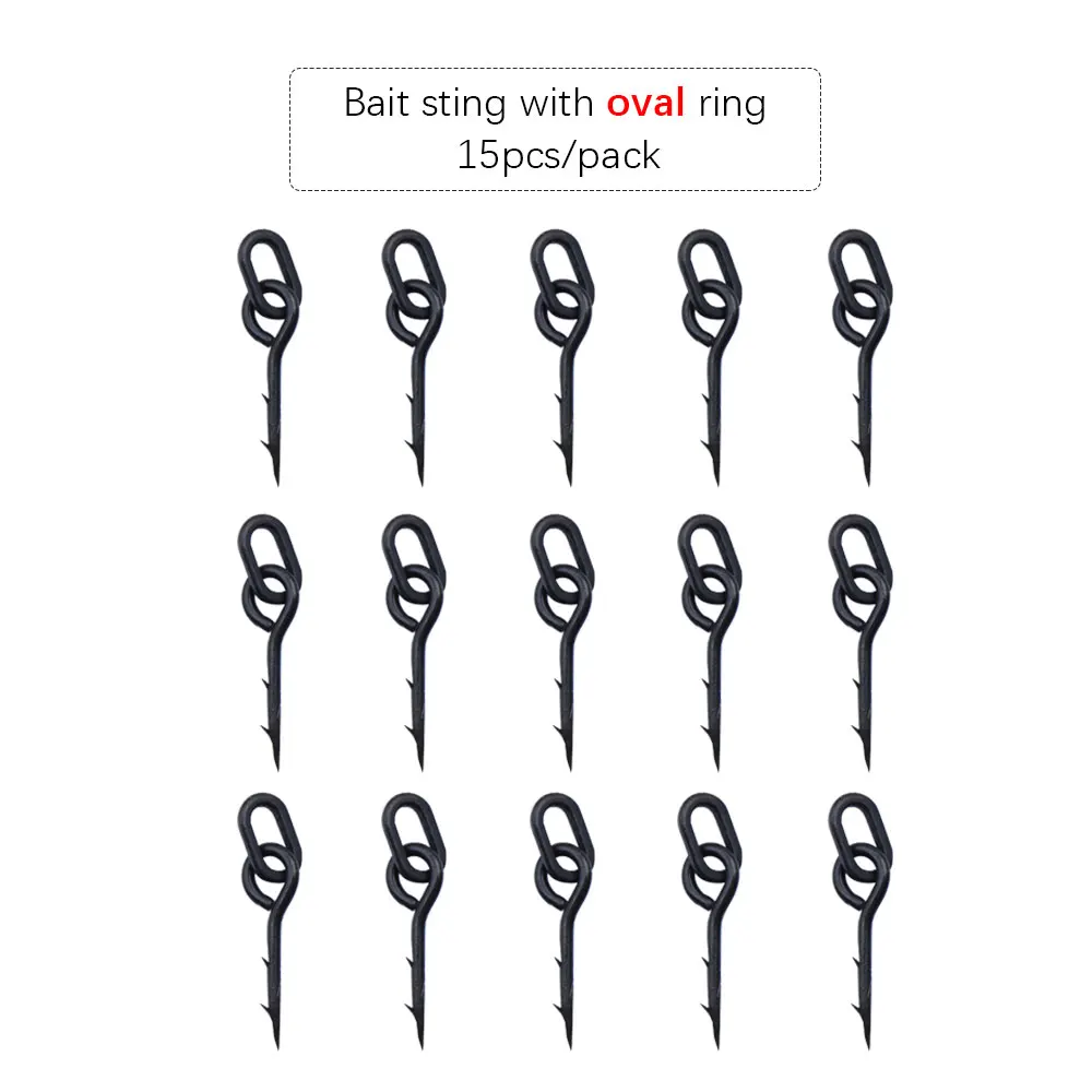 15 stücke Köder Spikes Mit Haken Widerhaken Karpfen Angeln Zubehör Köder Sting Ronnie Haar Rig Methode Feeder Made Pin für Karpfen Tackle – Detail 8