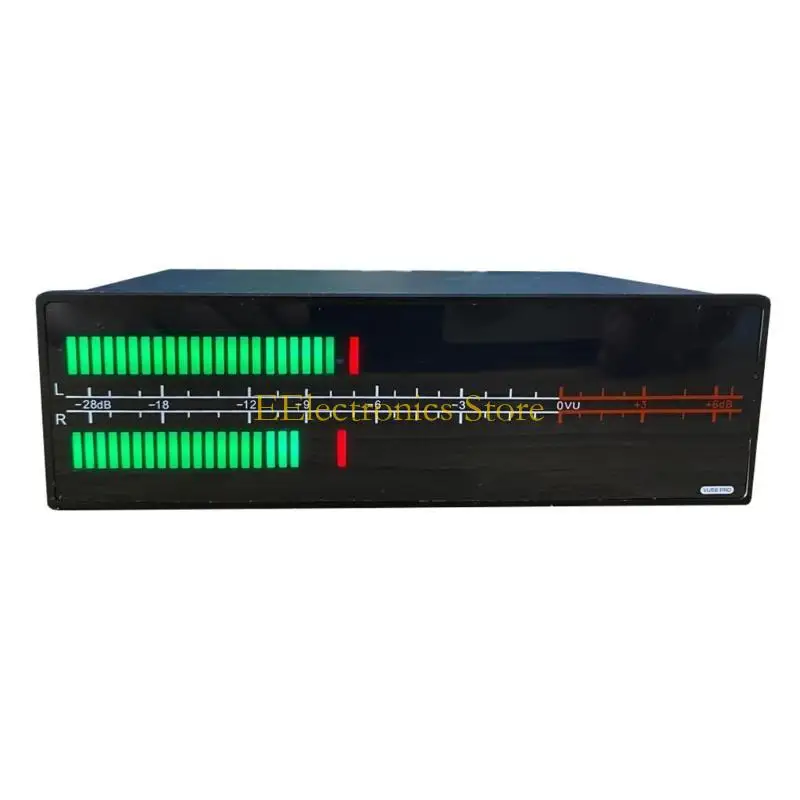 B03C LED 음악 스펙트럼 시각화 장치 스테레오 청각 분배기 2채널 사운드 동적 측정기