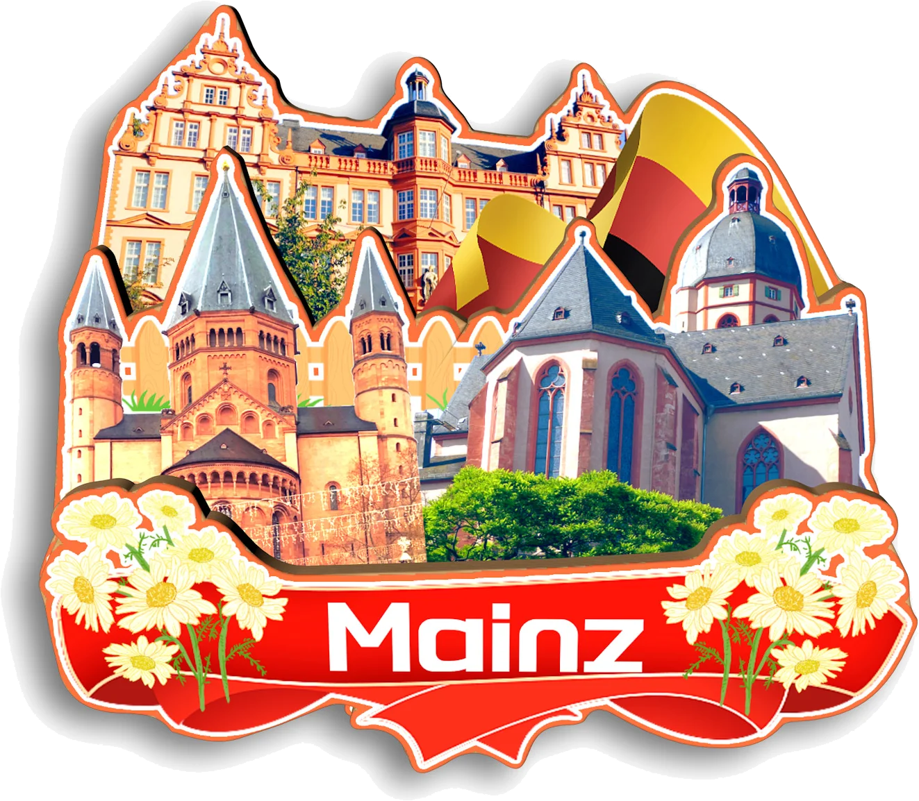 Fussen Rothenburg Berchtesgaden Koblenz Bonn Mainz Wiesbaden Regensburg Baden-Baden Germany Fridge Magnet Travel Souvenir Gift