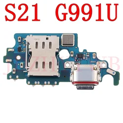 USB Charge Port Jack Dock Connector Charging Board with Signal LCD Main Flex Cable (S21 G991U)