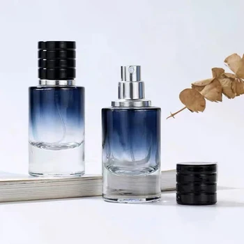 휴대용 미세 미스트 스프레이 병, 총검 향수병, 유리 액체, 빈 무화기 알코올 디펜서, 50ml, 100ml 상품 이미지