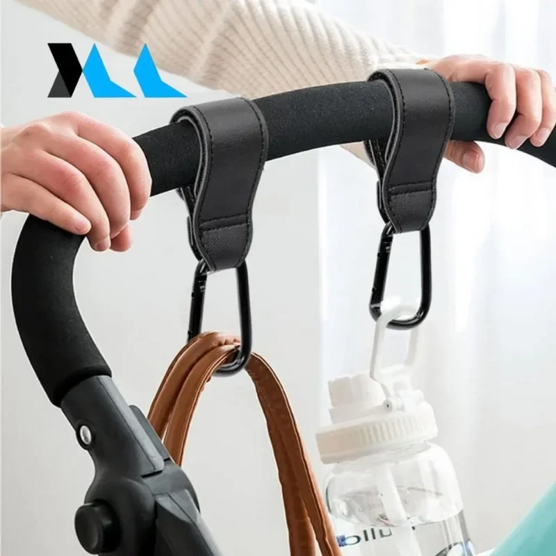 

Leather Baby Bag Stroller Hook Pram Rotate 1/2pcs 360 Degree Rotatable Cart Organizer Pram Hook Stroller Accessories