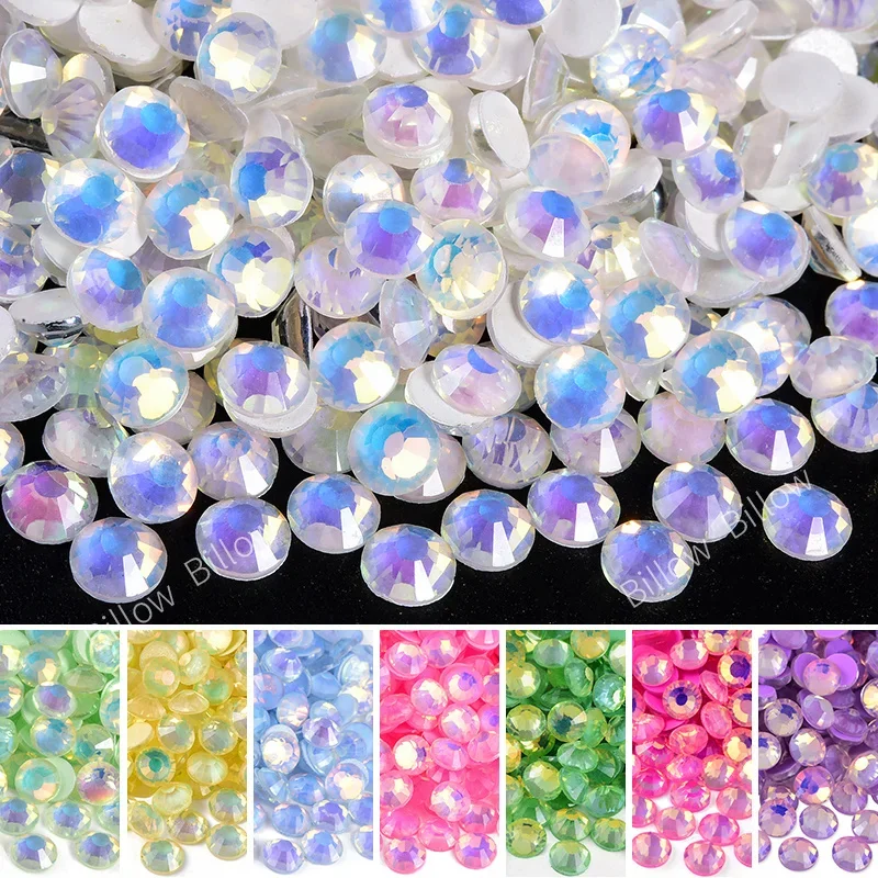 Glitter Luminous Non Hotfix Rhinestones Glass Strass DIY Nail Accessories