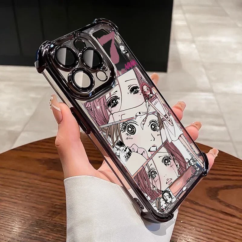 Komatsu Nana Anime Clear Plating TPU Phone Case