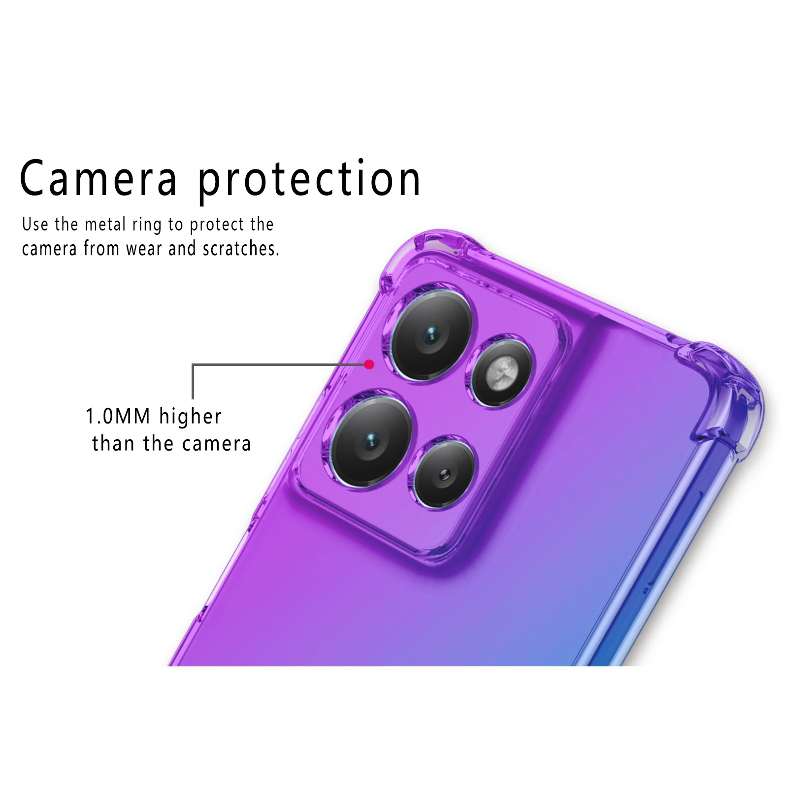 Shockproof Gradient TPU Protective Phone Case