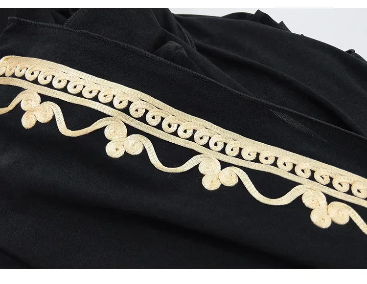 New Women Abaya Dubai Embroidered Muslim Spring Autumn Dress Caftan Marocain Arab Islamic Clothing Kimono Robe With hijab scarf