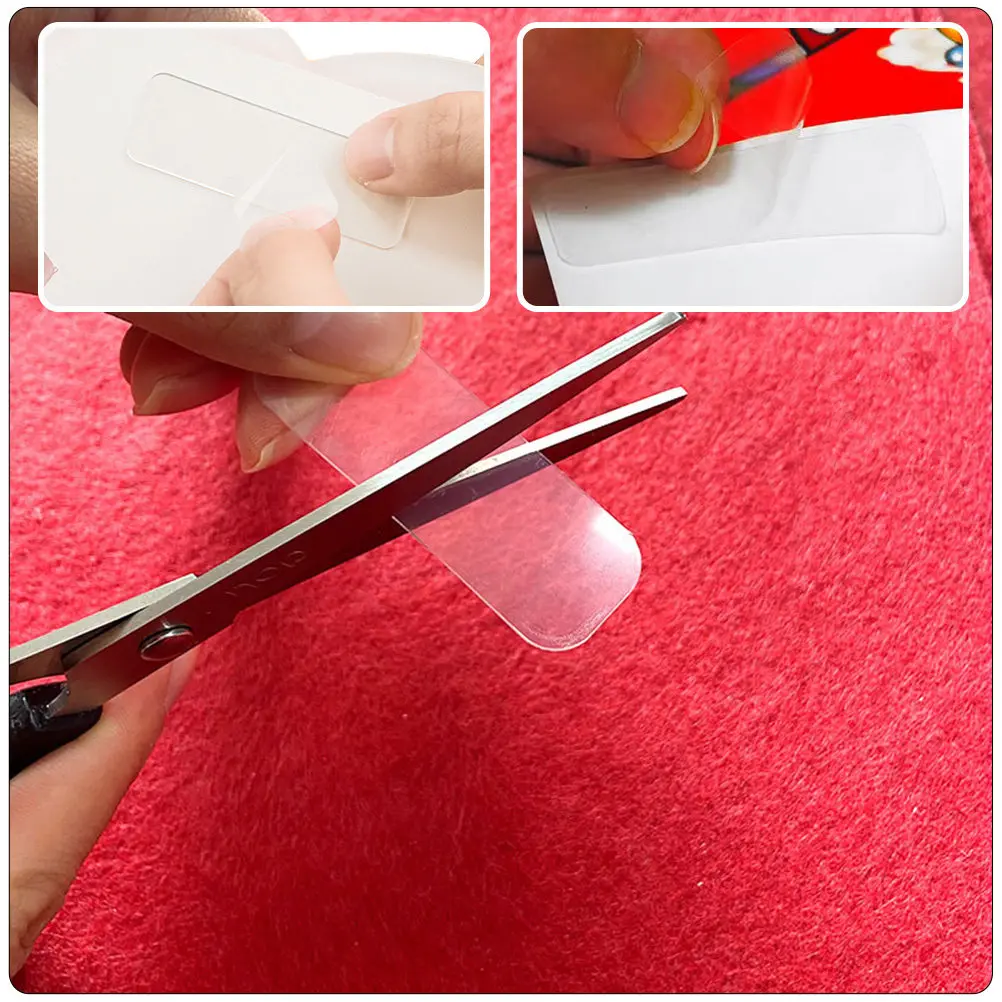 5 상자 봄 축제 커플릿용 투명 양면 테이프 벽걸이 DIY 공예품 이동식 흔적 없는 비 마킹 테이프