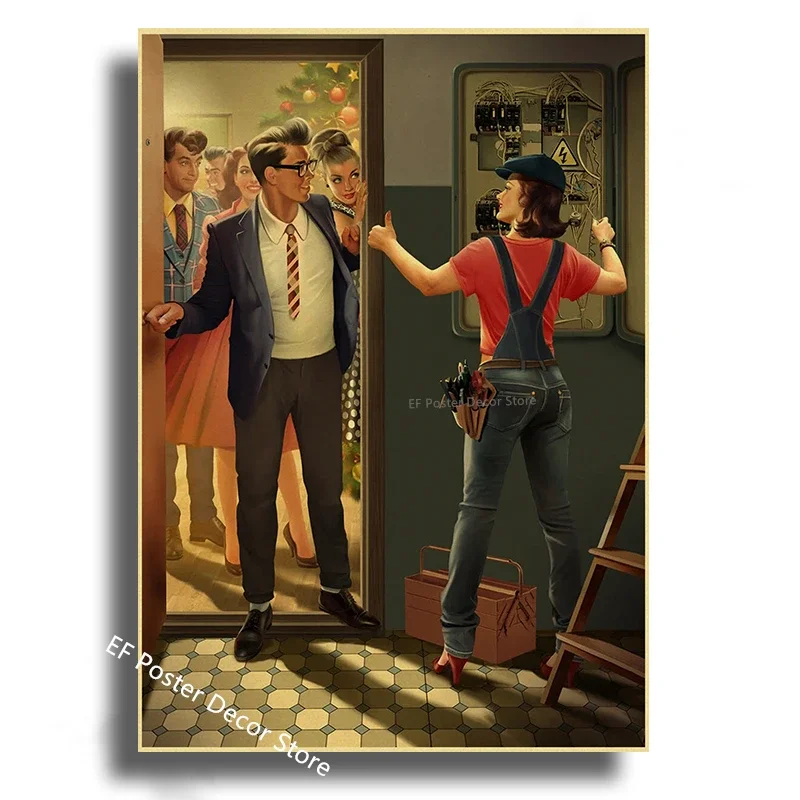 Vintage Stalin Ussr Cccp Poster Poster Aesthetic Prints And Posters Wall Art Retro Painting Home Room Cafe Club Dorm Wall Decor Peckshirt