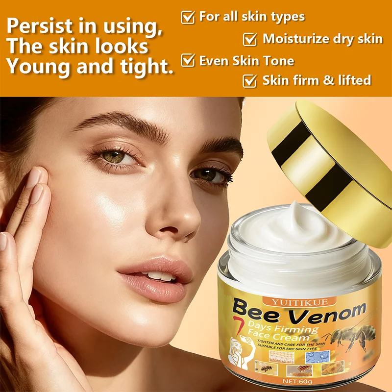 YUITIKUE Bee Venom 7-Day Firming Cream, suitable for all skin types, used for skin firming and moisturizing care