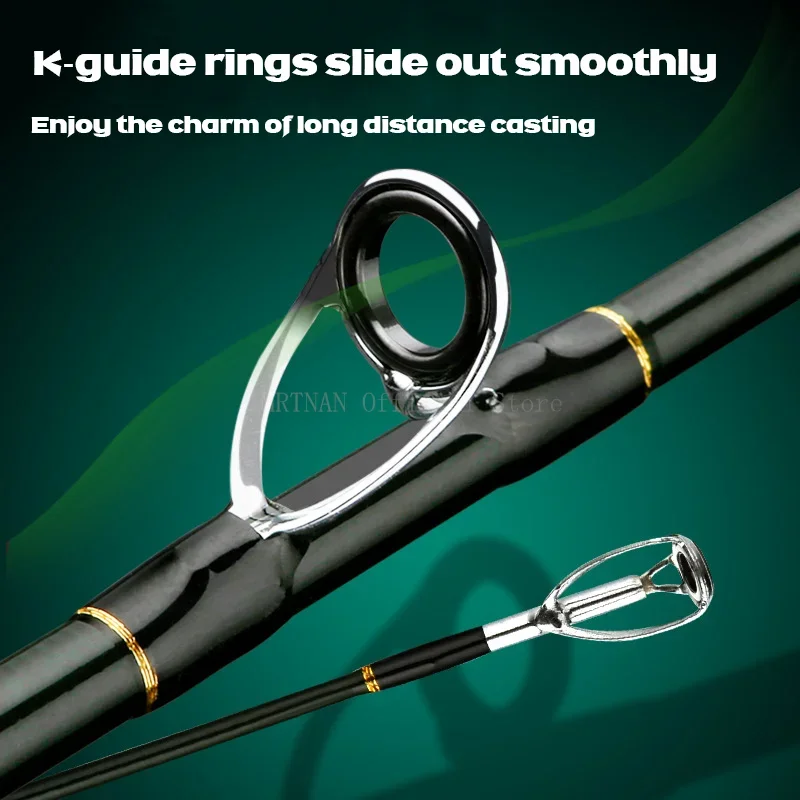 Spinning Casting Fishing Rod 1.8-2.4m 4 Pieces Ultra light 55cm Travel Rod
