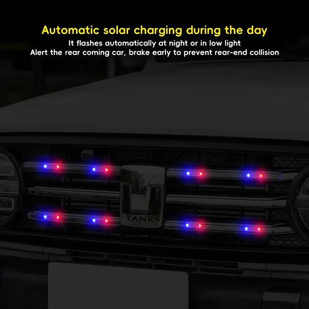 Spia di avvertimento a energia solare per auto indicatore di torcia a LED spia stroboscopica di avvertenza notturna per tutti i veicoli - Image 5