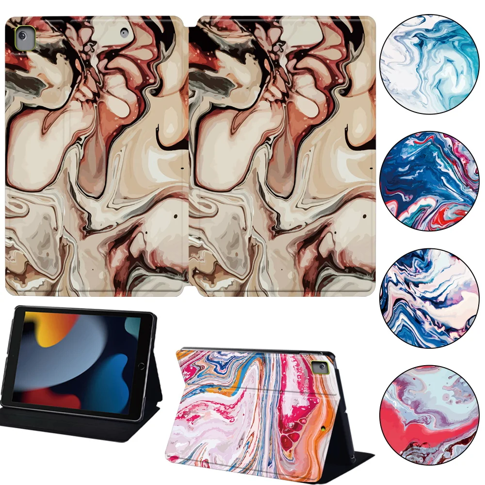 

For 2019 IPad 10.2 Case 7/8/9th Generation Cover for 9.7 5/6th Air 2/3 10.5 Mini 4 5 6 2020 Pro 11 Air 4/5 10.9 Ink Paint Series