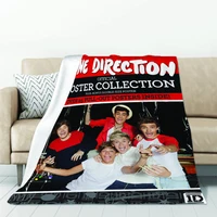 Sofa Blankets for Bed One Band D-Directions Poster Blanket Double Bed Comforter Furry Blankets & Throws Warm Winter Blanket Knee 2