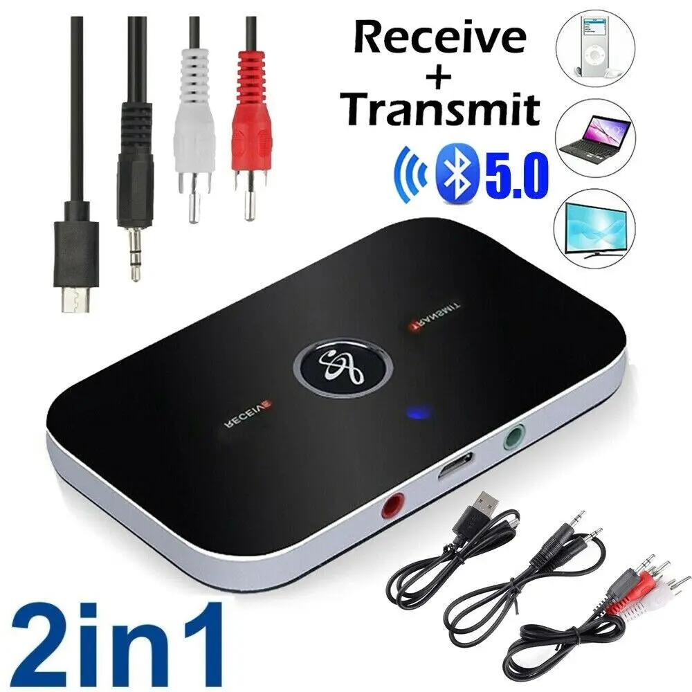 

B6 Bluetooth 5,0 аудио передатчик приемник беспроводной адаптер USB ключ 3,5 мм AUX RCA для ТВ ПК наушников дома стерео автомобильное аудио