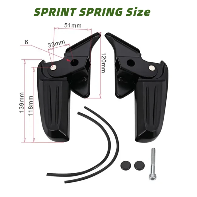 Pedane Pedali pieghevoli para motocicleta, accessorio modificato para Piaggio, Vespa Spring Primavera LX LXV 150 125 - immagine 5