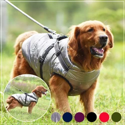 Veste avec harnais pour animal de compagnie, vêtements d'hiver à chaud pour chien Labrador, manteau pour Chihuahua, tenue pour bulldog français 