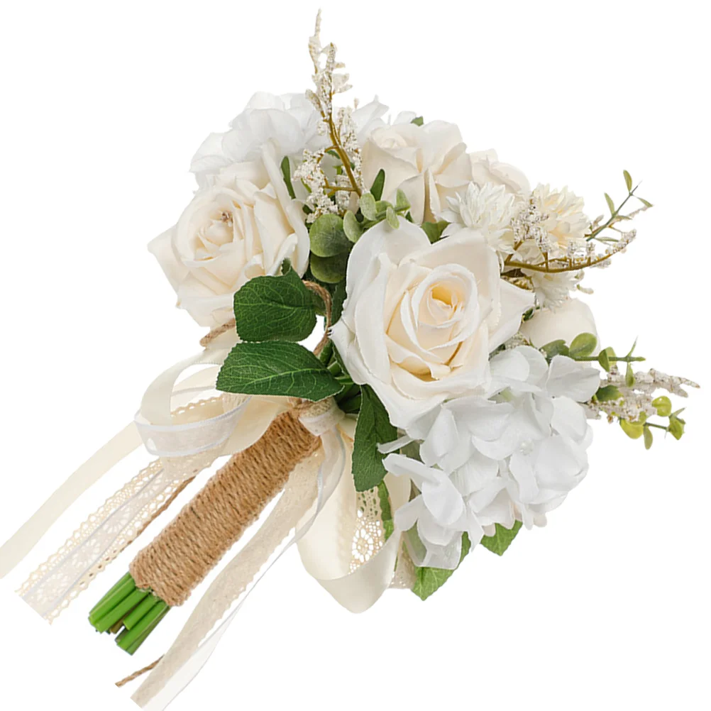 

Romantic Wedding Bouquet Artificial Bridesmaid Bouquet for Bride Bridesmaid