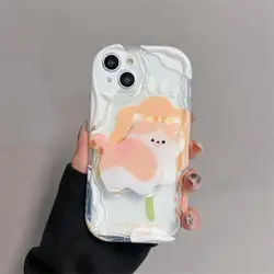 Cute Soft Bow Bracket Bracelet Phone Case - Stylish Protective Cover for Redmi Note 11 11S 4G (S11643)
