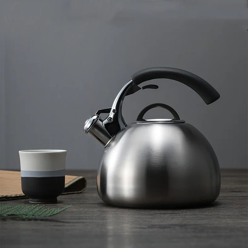 3 litre Inox Whistling Kettle Stainless steel Hot water Kettle with  sound-burning Metal Tea Kettle - AliExpress