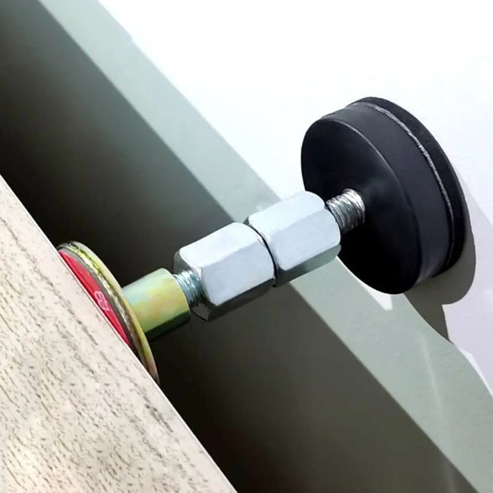 Bed Frame Hardware 1pcs Adjustable Bed Stabilizer Wall Furniture Fixed Bracket Stainless Steel Fixer Support Self-adhesive Anti-shake Mute Hardware