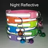 Reflective Cat Collar Safety Buckle with Bell Breakaway Pet Small Dog Collier Chain Necklace Personalized for Gatos Kitten Perro 2