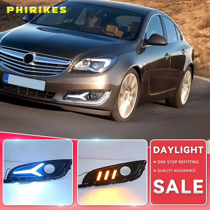 2PCS For Buick Regal Opel Insignia 2014 2016 LED DRL Daytime Running
