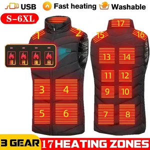 Image for Men USB Infrared 17 Heating Areas Vest Jacket Men  