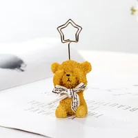 1PC Vintage England Mailbox Photo Paper Clip Note Holder Desk Name Card Wedding Favors Place Card Memo Clip Home Decoration Gift 2