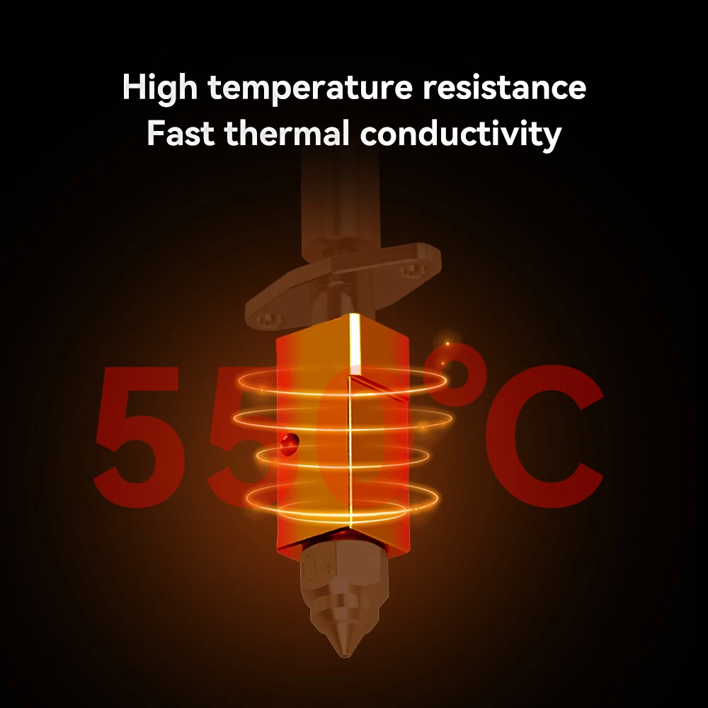 Creality K1/ K1 Max 업그레이드 핫엔드 키트, 세라믹 가열 플레이트, K1 K1MAX CR-M4 압출용 고온 급속 인쇄, 550 °C