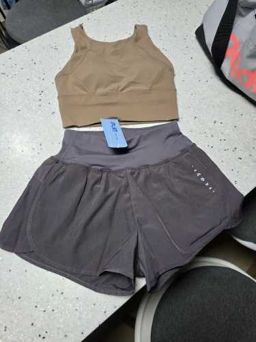 Women's Fixed Pad Athletic Tank Top Sports Bra photo review