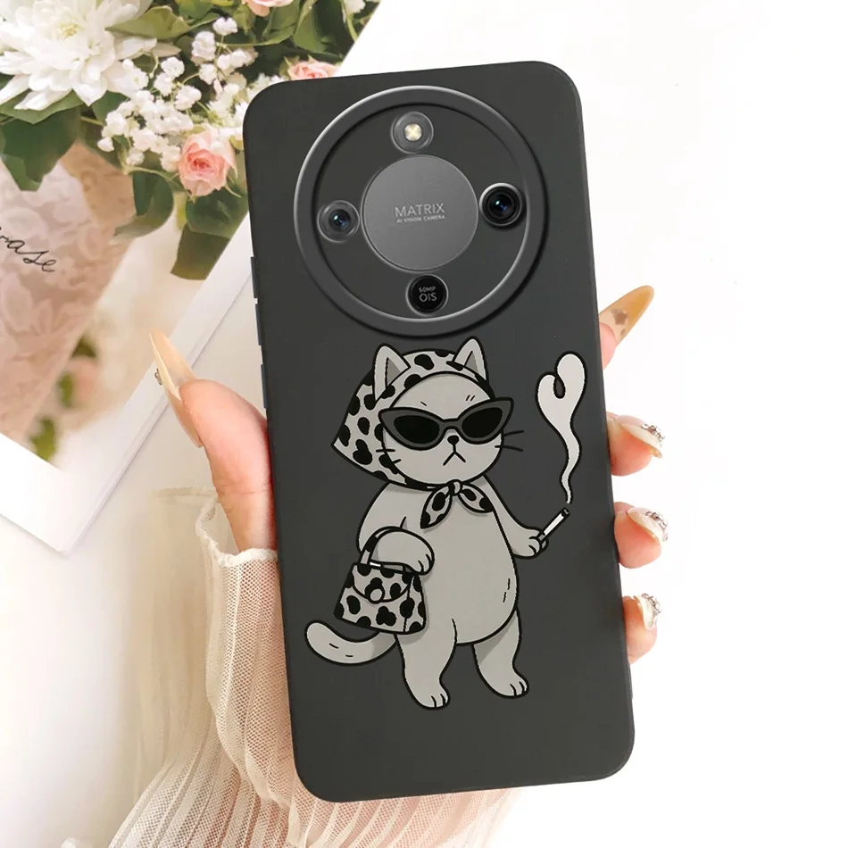 Cute Cat Flower Butterfly Cartoon Shockproof Soft Silicone Phone Case