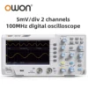Owon SDS1102 Digital Oscilloscope 5mV/Div 2 Channel 100MhZ Bandwidth 1GS/s Sampling Rate 7-inch TFT Storage Desktop Oscilloscope 1
