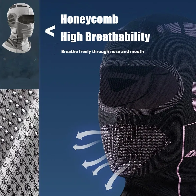 Winter Thermal Scarf Anti-Cold Motorcycle Helmet Cover Face Mask with Fleece Ski Face Protection Riding Liner Caps