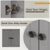 [VIDEO] 24" Grey Modern Sleek Bathroom Vanity Elegant Ceramic Sink With Solid Wood Frame Open Style Shelf (OLD SKU: JL000004AAE) 5