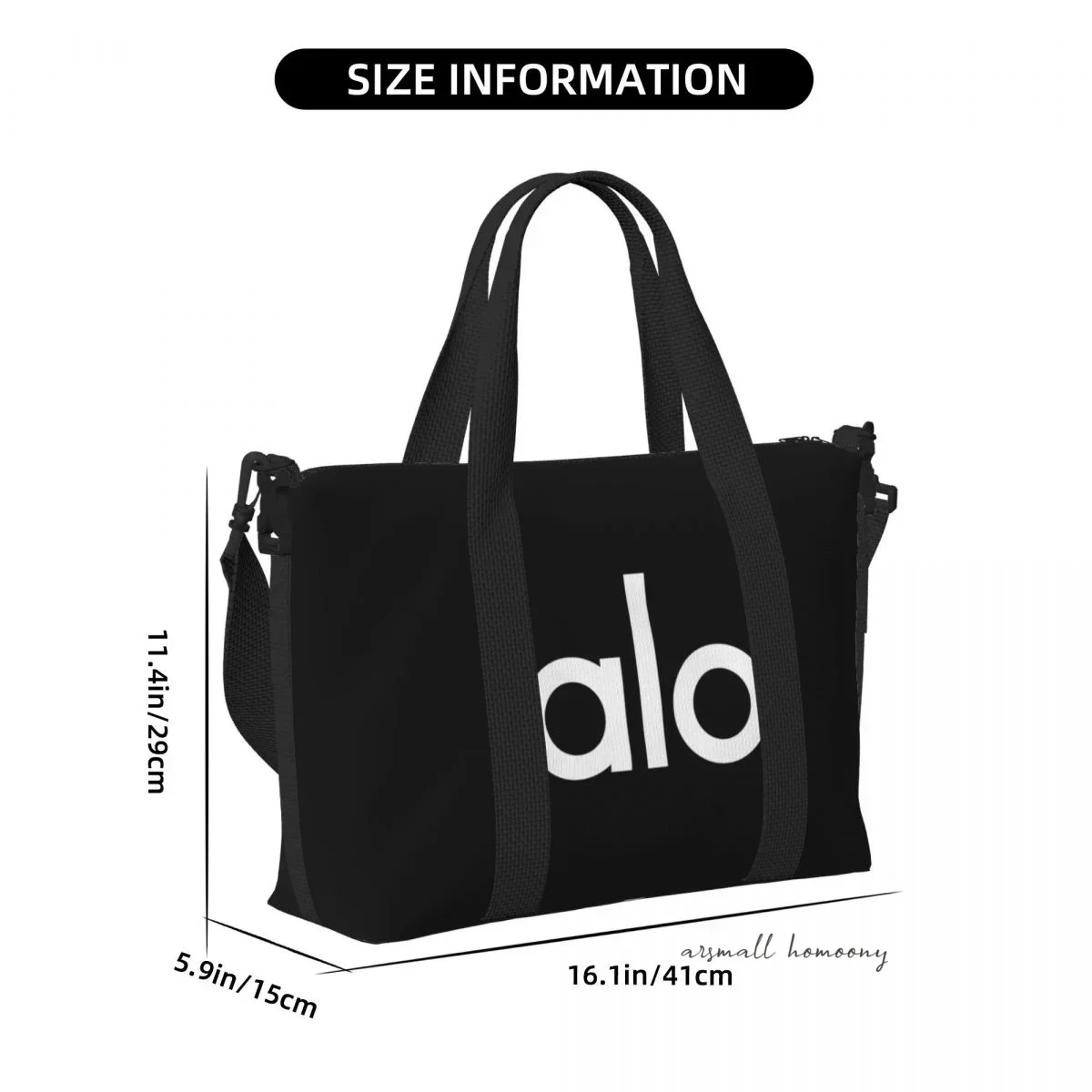 ALOS Travel Duffel Bag with Shoulder Strap Sports Gym Overnight Bag for Women Personalized Weekender Bags