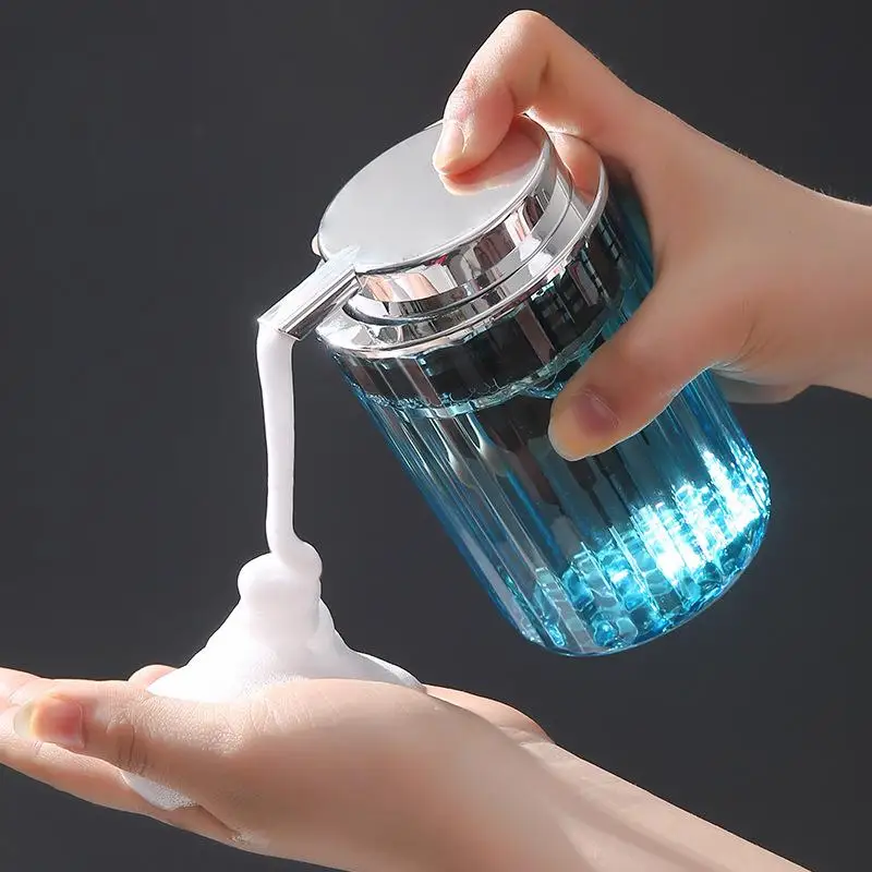 Kitchen Push-type Dish Soap Container 300ml Hands Foaming Soap Dispenser For Bathroom Liquid Soap Mousse Bottle Refillable