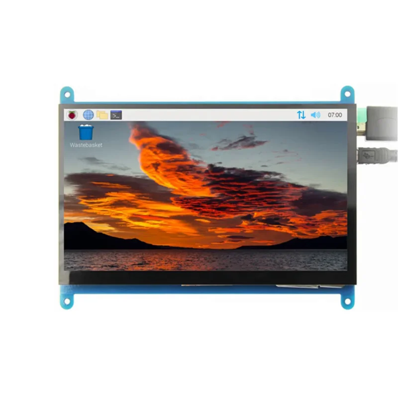 

7 Inch 800*480/ 1024*600 IPS Capacitive Touch Panel TFT LCD Module Screen Display for Raspberry Pi 3 B+