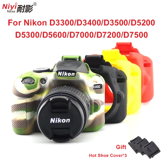 Soft Silicone Camera Body Protective Bag For Nikon D3300 D3400 D3500 D5200 D5300 D5600 D7000 D7200 D7500 Camera Accessories AliExpress